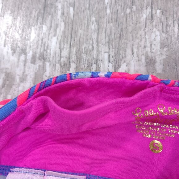 Lilly Pulitzer Luxletic Womens Small UPF 50+ Multi Fantasy Garden Weekender Crop - Picture 5 of 7